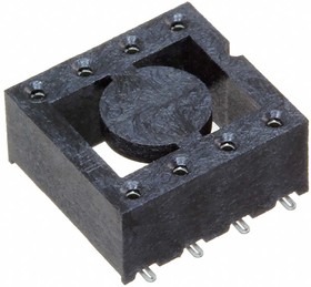 Фото 1/3 ICF-308-T-O, ICF 2.54mm Pitch Vertical 8 Way, PCB Mount Stamped Pin Open Frame IC Dip Socket