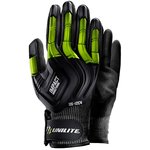 UG-I2C4-L, UG-I2C4 Black HPPE Impact Protection Cut Resistant Gloves, Size 9, Large, Nitrile Coating