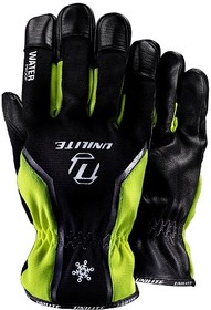 UG-TW1-XL, UG-TW1 Black Polyester Cold Resistant Waterproof Gloves, Size 10, XL, Hipora Coating