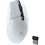 910-005291, Logitech Mouse G305 Lightspeed Wireless Gaming White Retail, Мышь