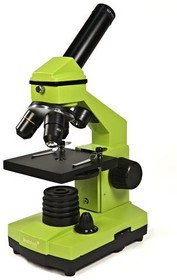 Микроскоп LEVENHUK Rainbow 2L, световой/оптический/ биологический, 40-400x, на 3 объектива, желтый/черный [69038]