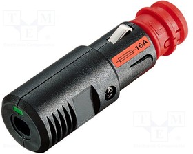 67722110, Штекер автомобильного прикуривателя; винтовые клеммы; 16А