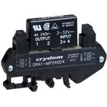 DRA1-MP120D3, DRA1 MP Series -10mm Single Channel DIN Rail Mount SSR Assembly - ...
