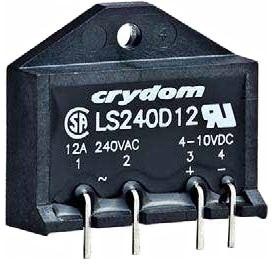 LS240D8R, SIP Solid State Relay - Control Voltage 4-10 VDC - Operating Voltage 24-280 VAC - Load Current 8 A - PCB Mount