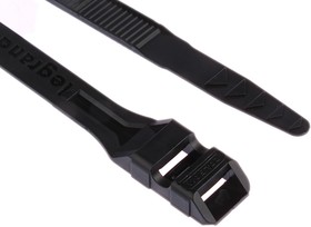 Фото 1/2 0 319 16, Cable Tie, 265mm x 9 mm, Black PA 12, Pk-100