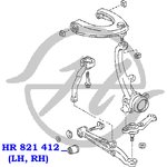 HR821412, Сайлентблок рычага подвески