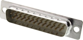 Фото 1/3 A-DS 25 LL/Z, A-DS 25 Way Panel Mount D-sub Connector Plug, 2.77mm Pitch