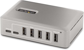 Фото 1/7 10G8A2CS-USB-C-HUB, 10 Port USB 3.1 USB A, USB C Hub, AC Adapter Powered, 11.5 x 8 x 3cm