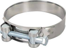 Хомут силовой из нержавеющей стали W2 86-91 OBERKRAFT