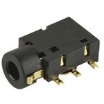 SJ2-254066A-SMT-TR, Phone Connectors 2.5mm gold terminal 7 conductor 0 switch