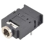 SJ-3566BN, Phone Connectors 3.5 mm, Stereo, Right Angle, Through Hole ...