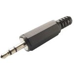 SP-2501, 2.5 mm, Stereo, Hexagonal Cover, Strain Relief, Audio Plug Connector