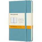 Блокнот Moleskine CLASSIC, 192стр, в линейку, твердая обложка, голубой [mm710b35]