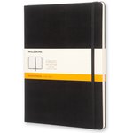 Блокнот Moleskine Classic, 192стр, в линейку, твердая обложка, черный [qp090]