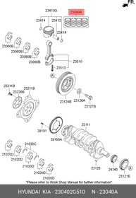 230402G510, Кольца поpшневые (std)