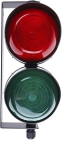 Фото 1/4 LED-TL-01-02-04, LED TL Series Green, Red LED Beacon, 2 Lights, 8 → 20 V, Bracket Mount