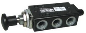 X3046502, Knob 5/2 Pneumatic Manual Control Valve X30 Series, G 1/8, 1/8in, III B