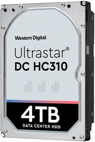Фото 1/6 Жесткий диск Western Digital Ultrastar DC HС310 HDD 3.5" SAS 4Tb, 7200rpm, 256MB buffer, 512e (0B36048 HGST), 1 year