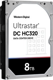 Фото 1/3 Жесткий диск Western Digital Ultrastar DC HC320 HDD 3.5" SATA 8Tb, 7200rpm, 256MB buffer, 512e (0B36404 HGST), 1 year