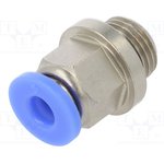 122.018-4, Быстроразъемное соед-е, прямой, -0,95-15бар, Резьба: G 1/8"