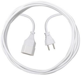 1160382, Extension Cable IP20 PVC CH Type J (T11) Plug - CH Type J (T11) Socket 3m White