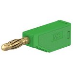 22.2631-25, Laboratory Socket, Green, Gold-Plated, 60V, 10A