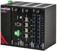 NT24K-DR24-DC, Modular 3-Slot Industrial Ethernet Switch, 1Gbps, Managed