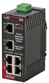 SL-6RS-1-D1, Ethernet Switch, RJ45 Ports 6, 100Mbps, Managed