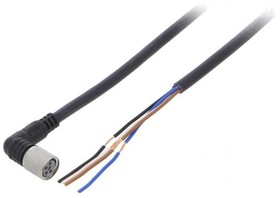 Фото 1/3 XS3F-E422-402-A, Sensor Cables / Actuator Cables M8 IP69K Cable 2M 4P Angled AWM