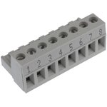 25.340.0853.0, Conn Rising Cage Terminal Block F 8 POS 5.08mm Screw RA Cable ...