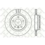 6020-1541V-SX, 6020-1541V-SX_диск тормозной задний!\ BMW E46 2.5/2.8/2.0D ...