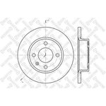 6020-4305-SX, 6020-4305-SX_диск тормозной передний!\ Skoda Felicia ...