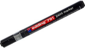Фото 1/10 Маркер лаковый E-791/1 черный 1-2мм арт 48286