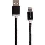 BS3002B, Кабель USB-Lightning для Apple Iphone, черный, 1.3м OBSOLETE