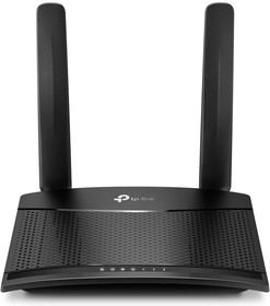 Фото 1/10 Wi-Fi роутер TP-LINK TL-MR100, Wi-Fi 4, N300, 2.4ГГц, 1 LAN, 1 WAN/LAN, 3G/4G/4G+, черный