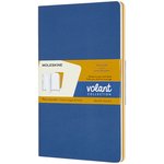 Блокнот Moleskine Volant, 96стр, без разлиновки, мягкая обложка, синий [qp723b41m17]