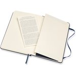 Блокнот Moleskine Classic, 208стр, без разлиновки, твердая обложка, синий [qp052b20]