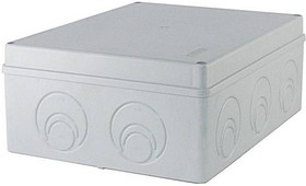 Фото 1/3 Коробка распределительная наружного монтажа 240х195х90мм IP55,GE41272 в компл кабельные вводы (D25)-3шт, (D32)-2шт (6шт)
