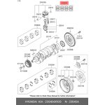 23040-4X920, Кольца поршневые KIA Bongo 3 (06-) (2.9-J3) d+0.00 комплект OE