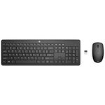 Комплект клавиатура и мышь Keyboard and Mouse HP Wireless 235 RUSS black