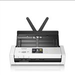 Сканер Brother Документ-сканер ADS-1700W, A4, 25 стр/мин, цветной, 1200 dpi ...