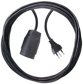 1168442, Extension Cable IP20 PVC CH Type J (T12) Plug - CH Type J (T13) Socket 5m Black