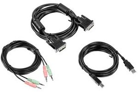 TK-CD10, KVM Cable Kit, DVI-I, USB, Audio, 3m