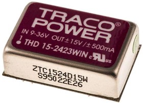 Фото 1/2 THD15-2423WIN, Isolated DC/DC Converters - Through Hole