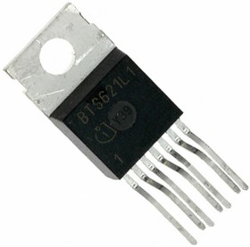 BTS621L1 (200*г), Интеллектуальный ключ верхнего уровня, двухканальный, [TO-220AB/7 - Standard] [EOL]