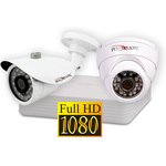 Комплект видеонаблюдения для частного дома с 2 AHD камерами FullHD (внутренняя + ...