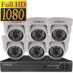 Комплект видеонаблюдения для офиса с 6 AHD камерами FullHD