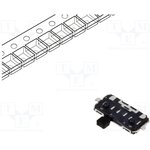 JS102000SAQN, Switch Slide ON ON SPDT Side Slide 0.001A 5VDC Gull Wing SMD T/R