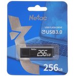 Флеш Диск Netac 256Gb U351 NT03U351N-256G-30BK USB3.0 серый