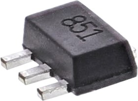 Фото 1/5 Diodes Inc ZXTN2010ZTA NPN Transistor, 5 A, 60 V, 3-Pin SOT-89